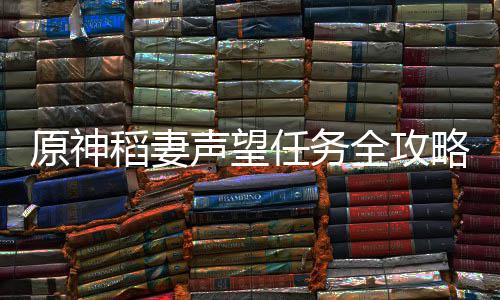 稻妻任务原神略全攻声望